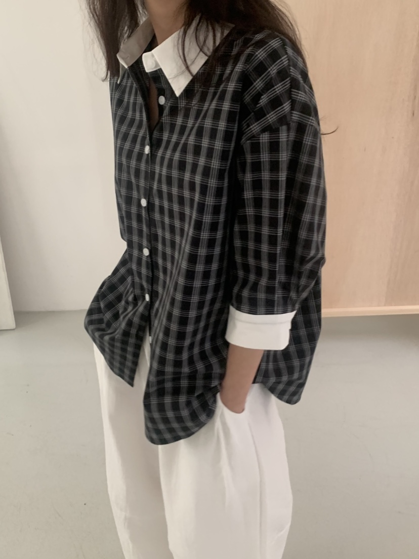 MOSMOS韓國東大門代購女裝新品推薦休閑時尚職業襯衫蕾絲衫MOSMOS襯衫/蕾絲衫