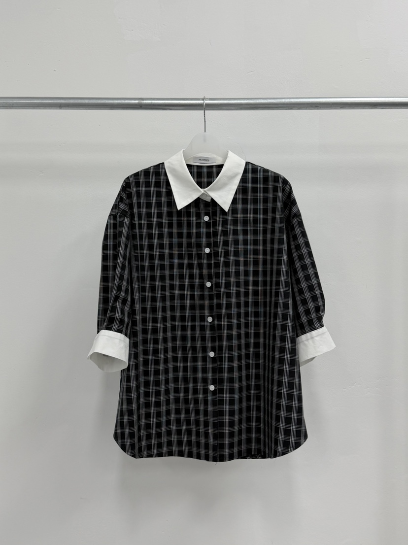 MOSMOS韓國東大門代購女裝新品推薦休閑時尚職業襯衫蕾絲衫MOSMOS襯衫/蕾絲衫圖色2