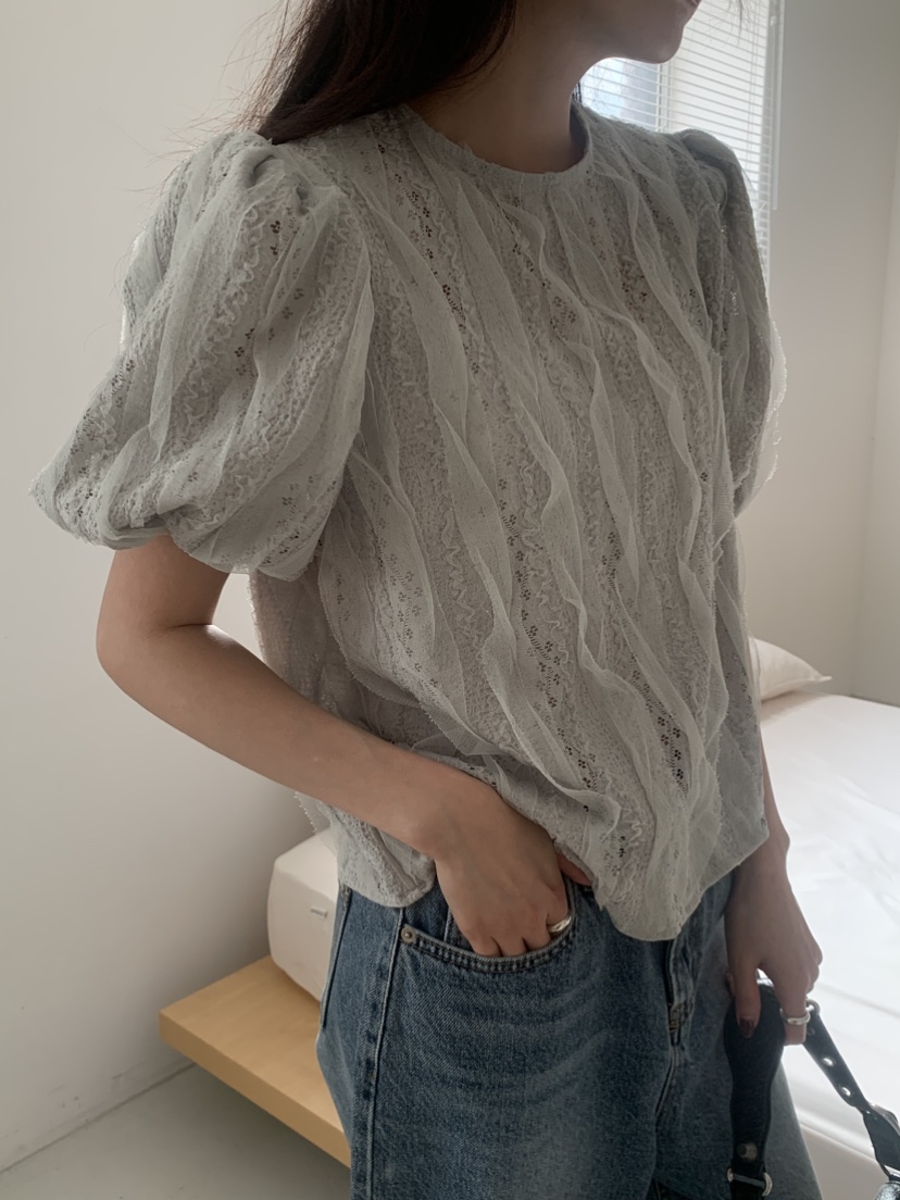 MOSMOS韓國代購女裝新品休閑職業26春夏人氣推薦襯衫蕾絲衫MOSMOS襯衫/蕾絲衫