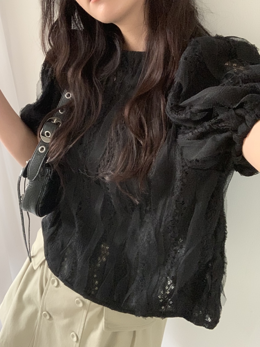 MOSMOS韓國代購女裝新品休閑職業26春夏人氣推薦襯衫蕾絲衫MOSMOS襯衫/蕾絲衫