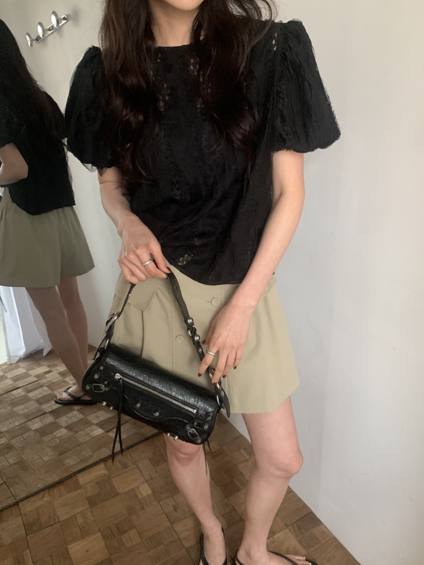 MOSMOS韓國代購女裝新品休閑職業26春夏人氣推薦襯衫蕾絲衫MOSMOS襯衫/蕾絲衫