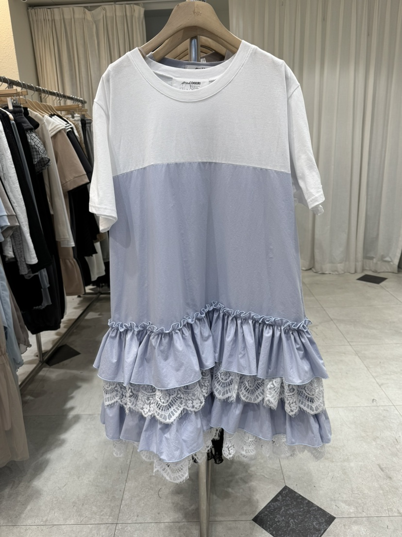 COKKIRI韓國直郵女士新品休閑推薦時尚職業人氣連衣裙蕾絲COKKIRI連衣裙圖色1