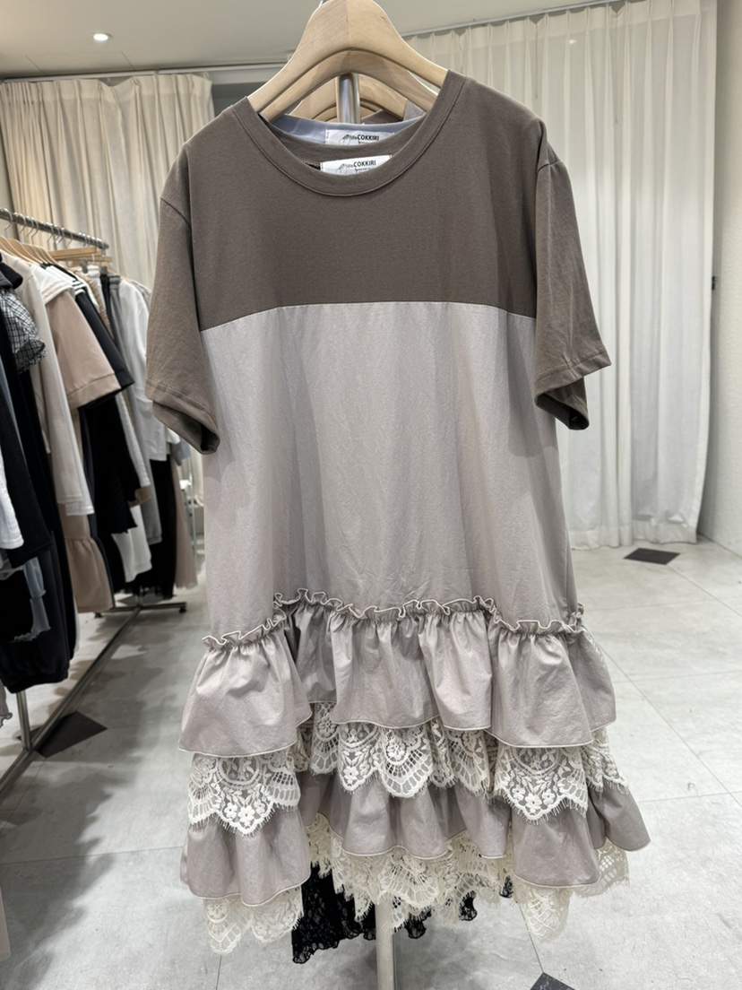 COKKIRI韓國直郵女士新品休閑推薦時尚職業人氣連衣裙蕾絲COKKIRI連衣裙圖色2