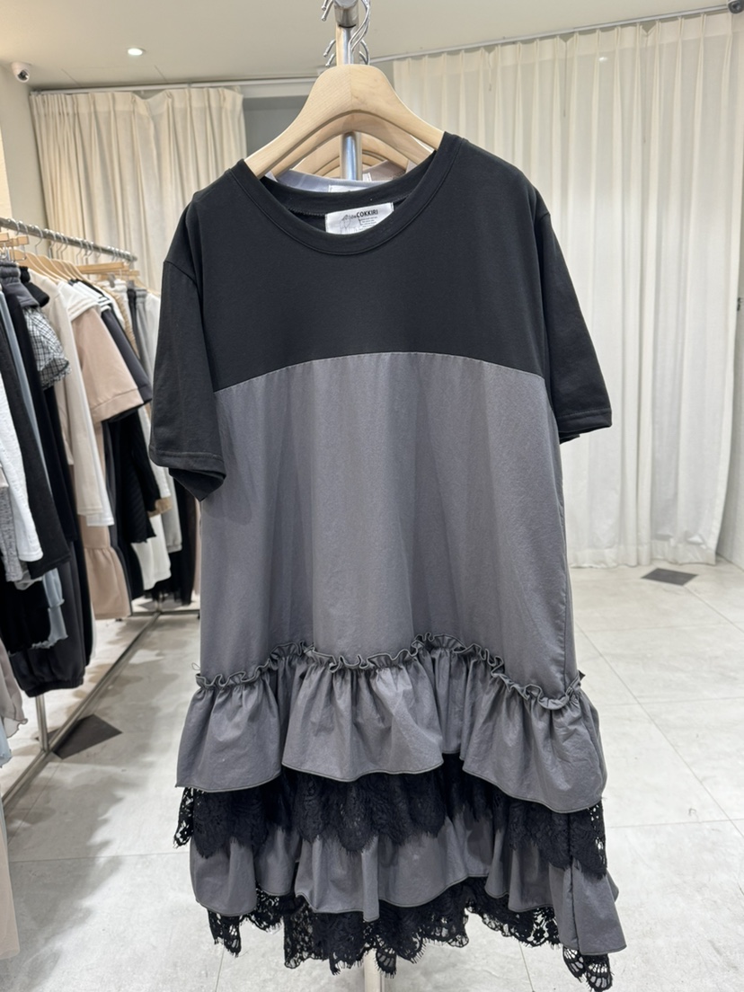 COKKIRI韓國直郵女士新品休閑推薦時尚職業人氣連衣裙蕾絲COKKIRI連衣裙圖色3