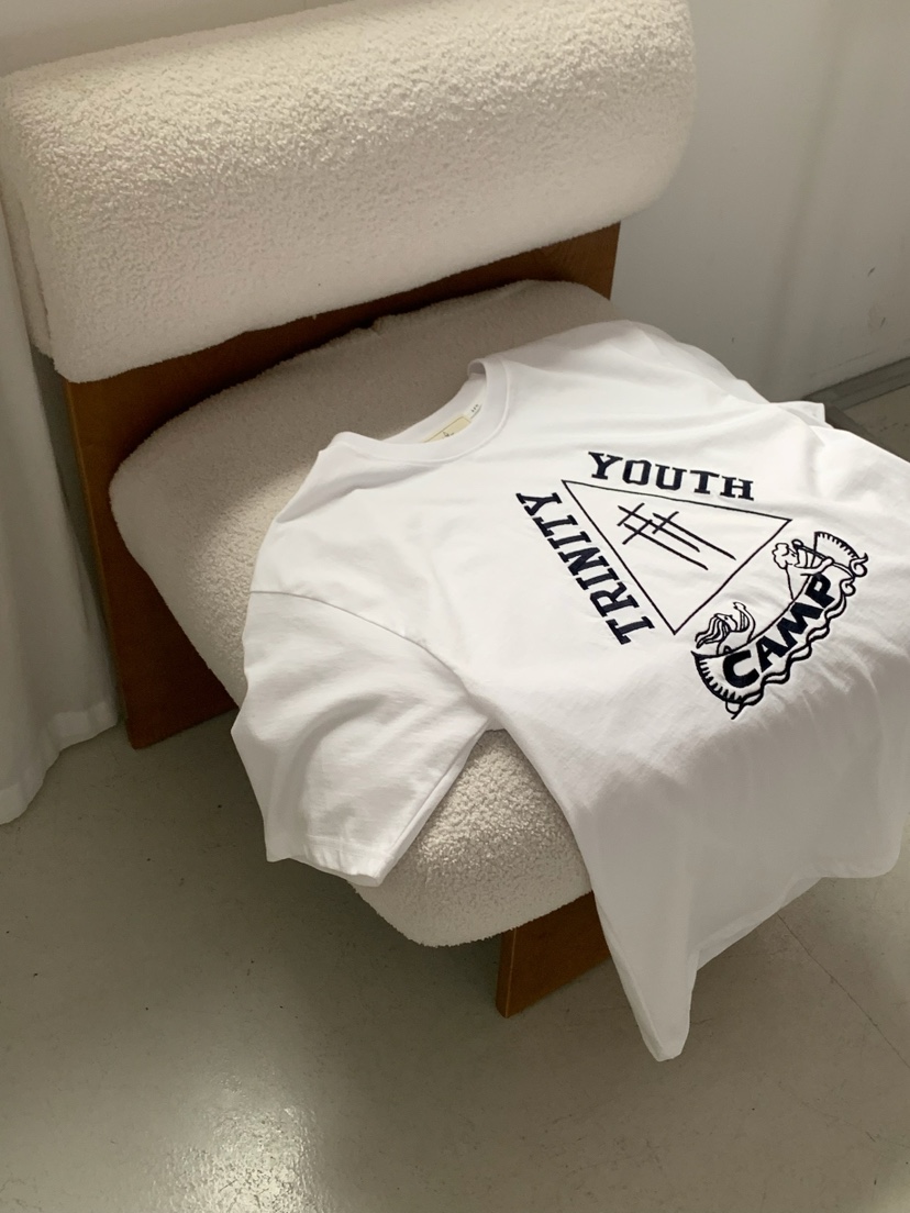 A Flan韓國東大門代購女裝新品26春夏休閑職業推薦T恤刺繡AFN/FLAN EDITIONT恤