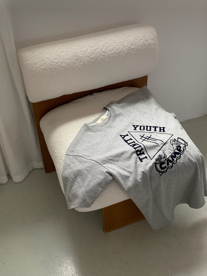 A Flan韓國東大門代購女裝新品26春夏休閑職業推薦T恤刺繡AFN/FLAN EDITIONT恤圖色2