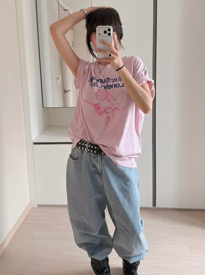 MORAN/MOSCO/SUGAR CASE韓國直郵女裝新品人氣26春夏T恤MORAN/MOSCO/SUGAR CASET恤