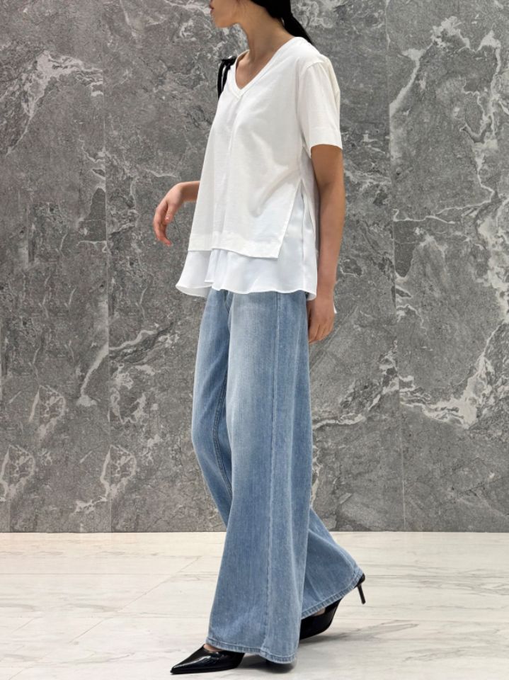 ROOKIE BUD韓國直郵女裝新品時尚職業休閑26春夏人氣T恤ROOKIE BUD-PT恤