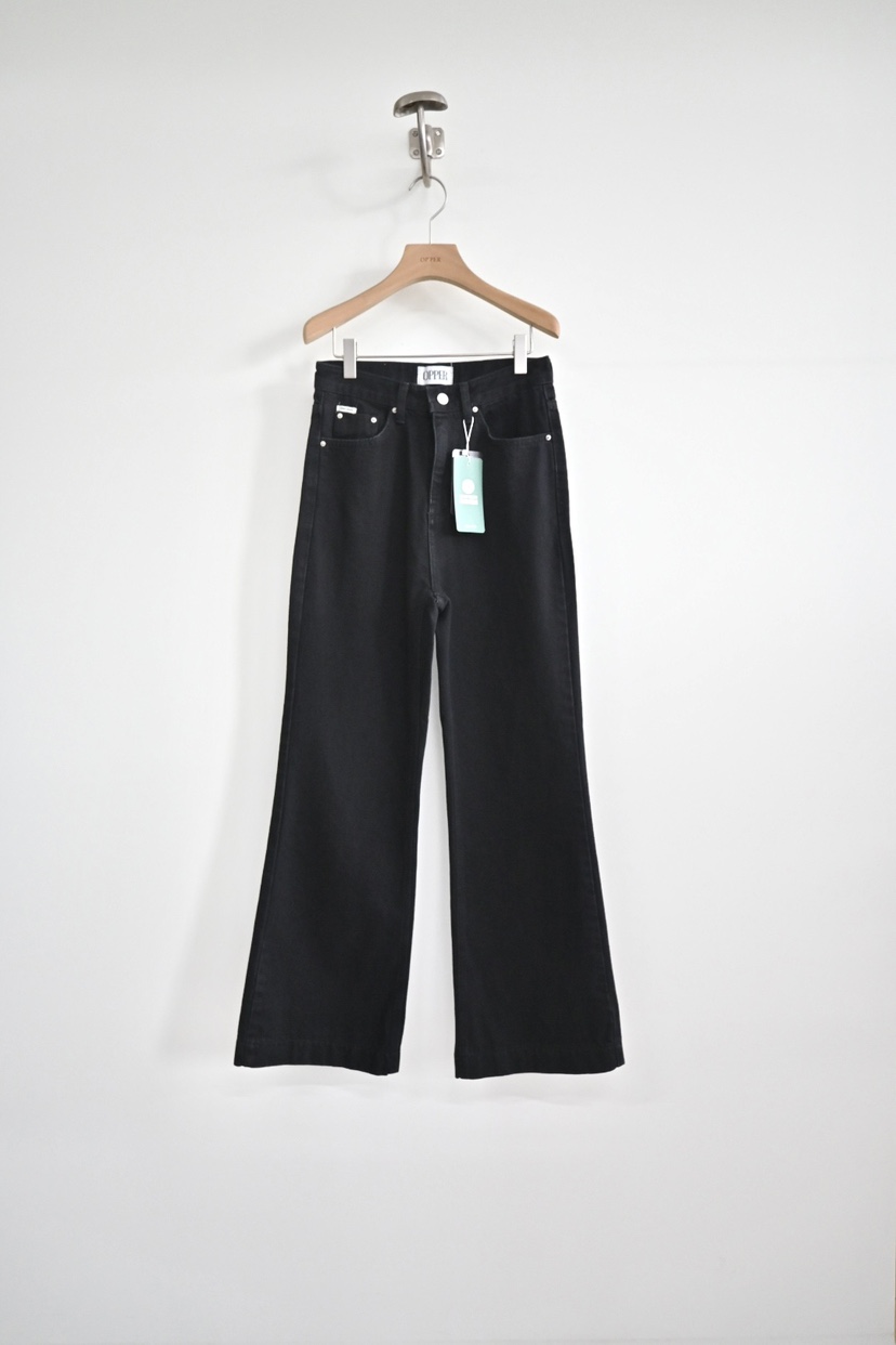 OP PER韓國東大門代購女士新品推薦時尚休閑人氣休閑褲喇叭OPPER-simplebeige休閑褲圖色1