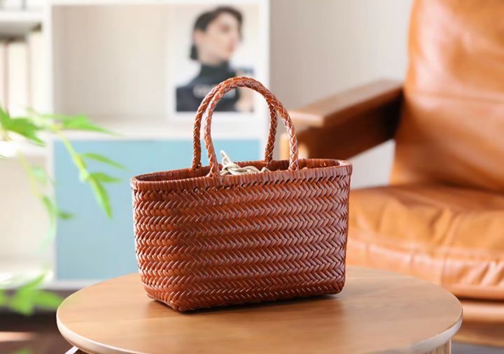 TROUVAILLE韓國直郵女裝新品熱賣人氣26春夏休閑手提包牛皮TROUVAILLE手提包