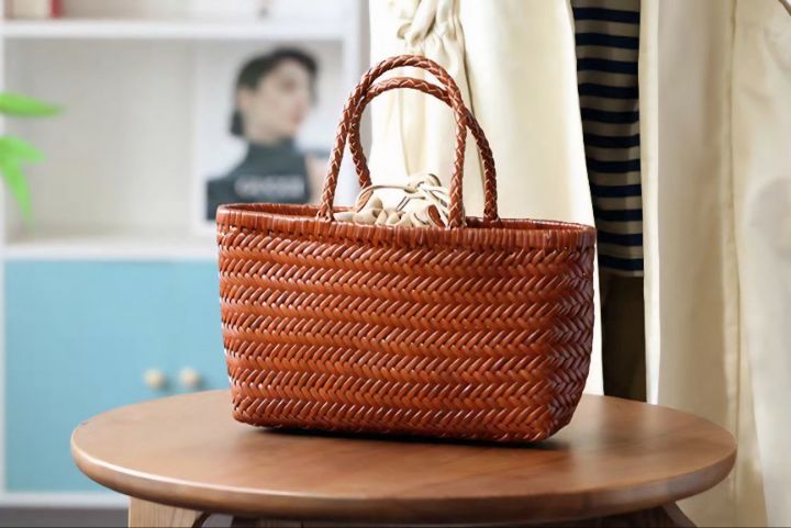 TROUVAILLE韓國直郵女裝新品熱賣人氣26春夏休閑手提包牛皮TROUVAILLE手提包