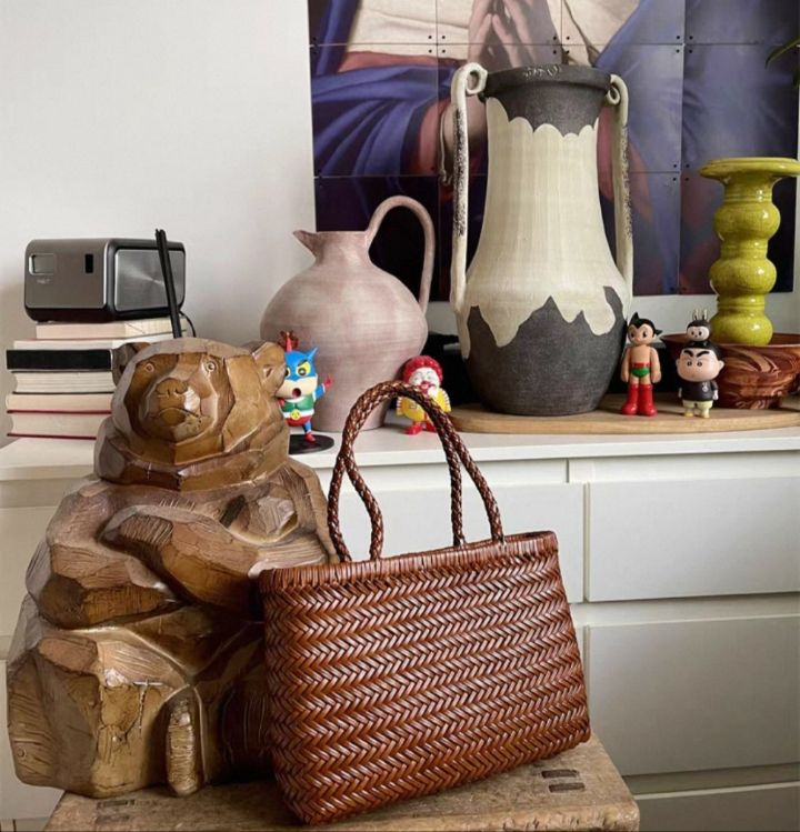 TROUVAILLE韓國直郵女裝新品熱賣人氣26春夏休閑手提包牛皮TROUVAILLE手提包