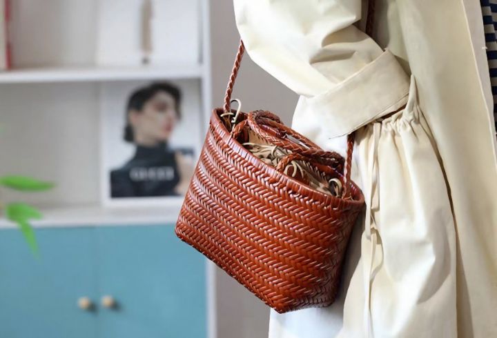 TROUVAILLE韓國直郵女裝新品熱賣人氣26春夏休閑手提包牛皮TROUVAILLE手提包