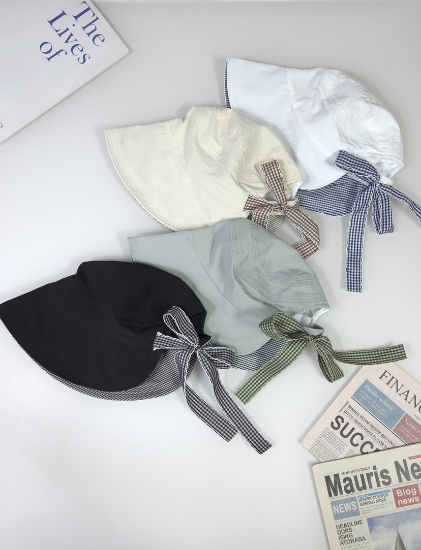 THE HAT-P韓國直郵女士新品推薦26春夏人氣帽子漁夫帽格子THE HAT帽子