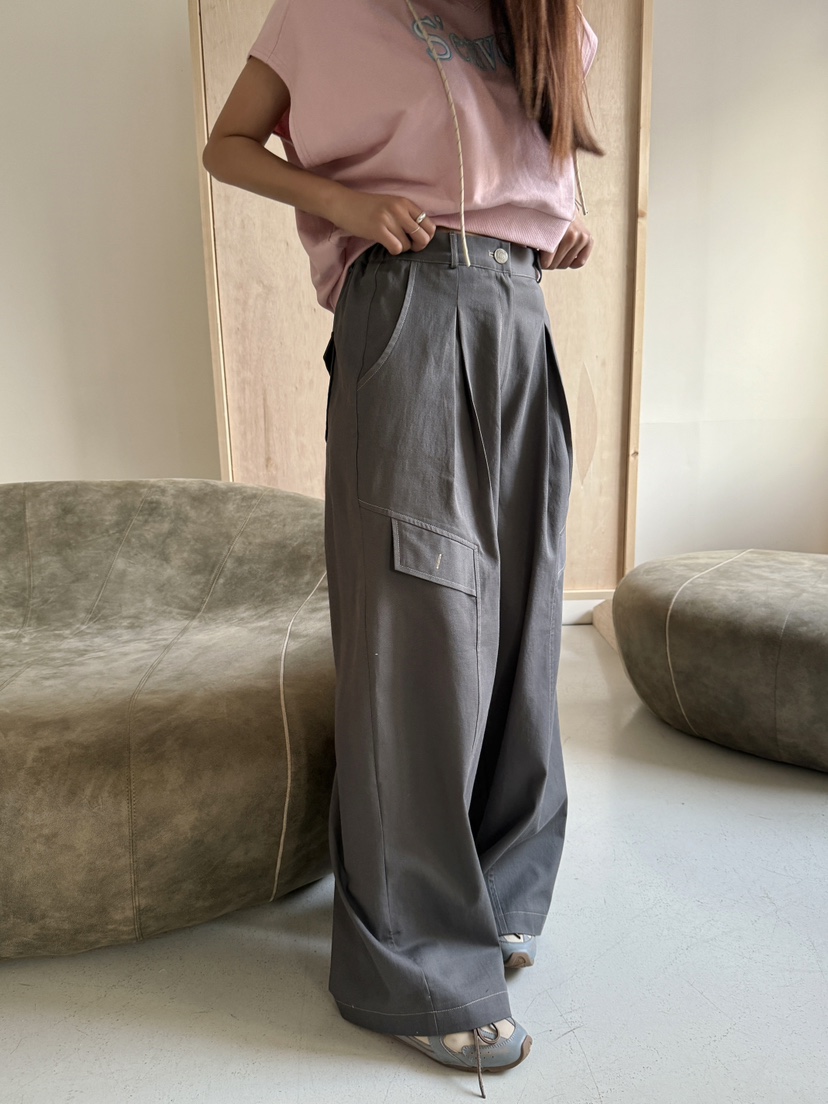 MOSMOS韓國直郵實拍女裝新品時尚職業熱賣推薦休閑休閑褲MOSMOS休閑褲