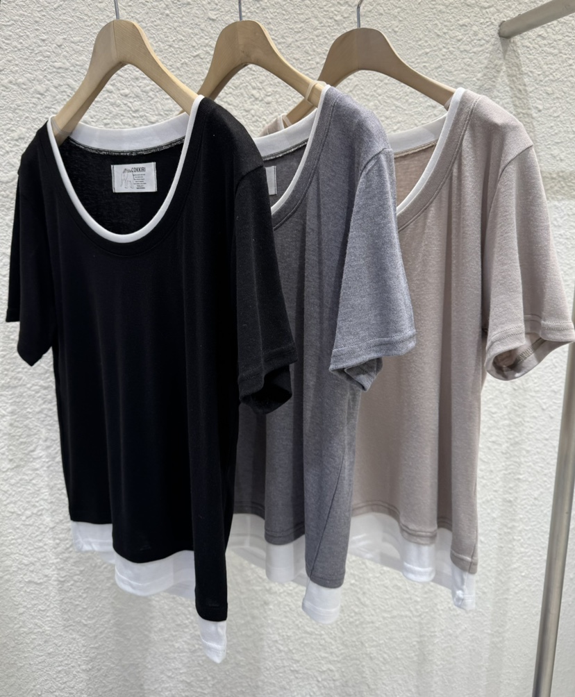 COKKIRI韓國直郵實拍女士新品熱賣時尚休閑職業26春夏T恤COKKIRIT恤