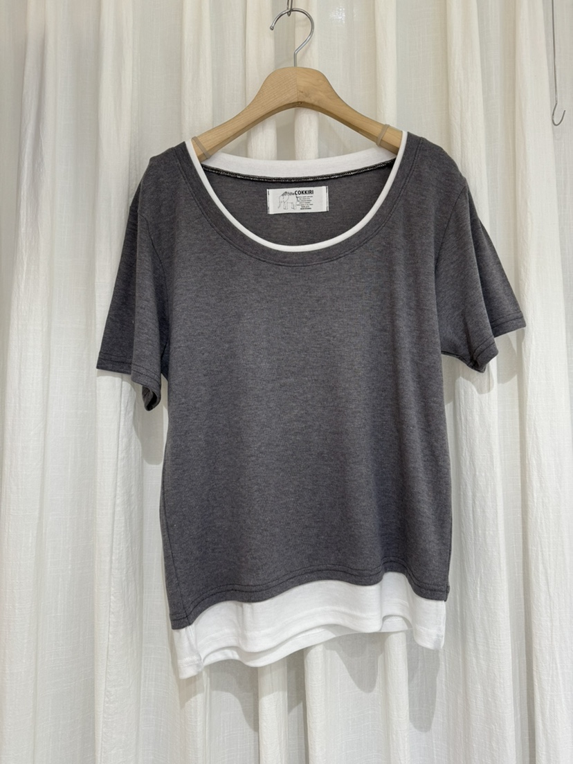 COKKIRI韓國直郵實拍女士新品熱賣時尚休閑職業26春夏T恤COKKIRIT恤圖色1