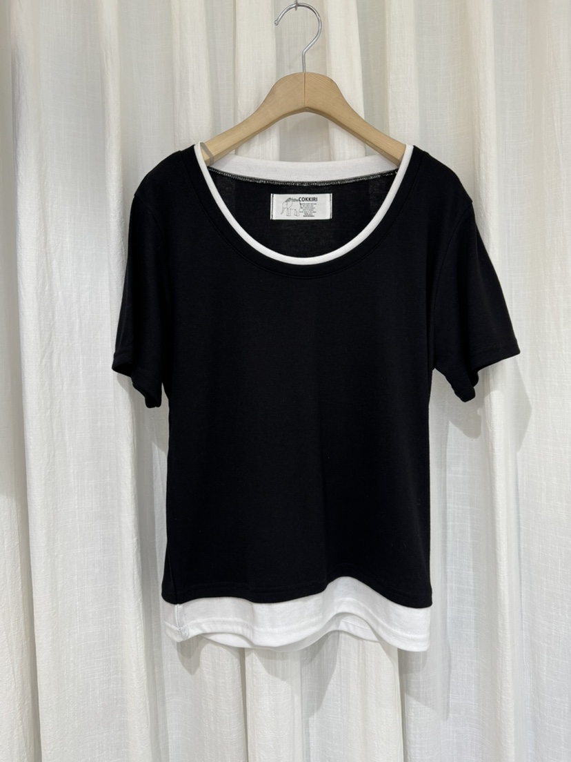 COKKIRI韓國直郵實拍女士新品熱賣時尚休閑職業26春夏T恤COKKIRIT恤圖色2