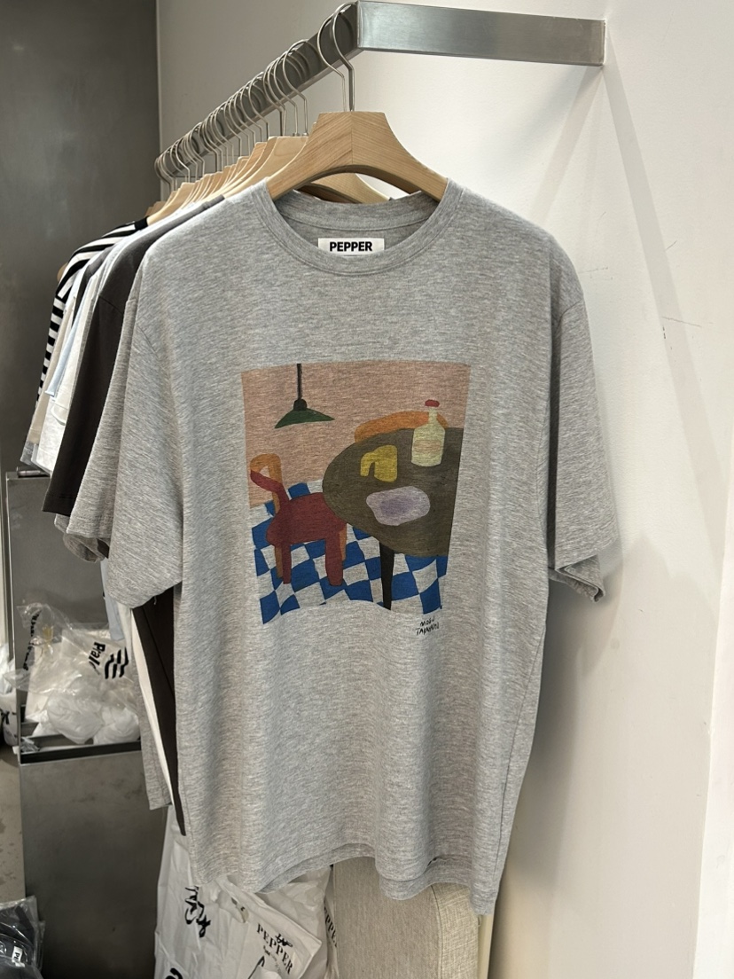 PEPPER-L韓國東大門直郵女士新款時尚26春夏職業推薦T恤PEPPERT恤圖色2