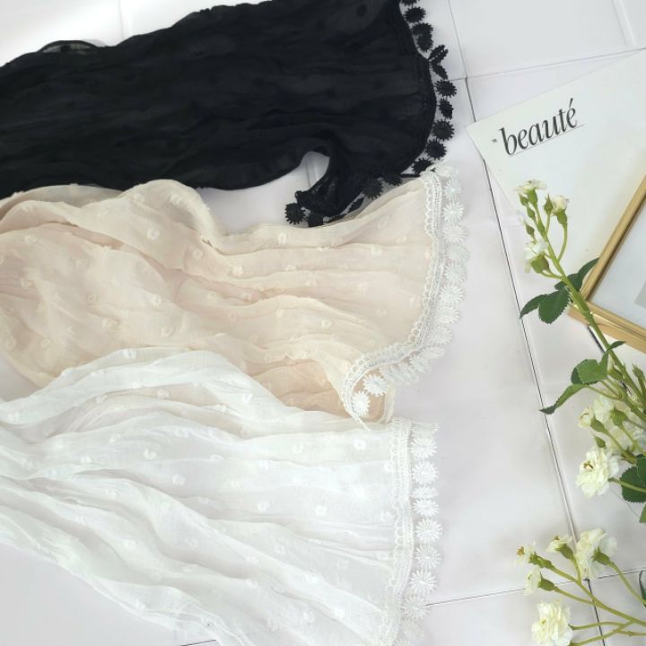 EBADA韓國東大門代購女士新款人氣職業熱賣休閑圍巾披肩蕾絲EBADA圍巾/披肩