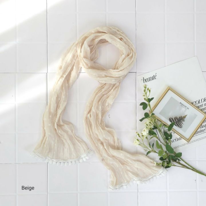 EBADA韓國東大門代購女士新款人氣職業熱賣休閑圍巾披肩蕾絲EBADA圍巾/披肩