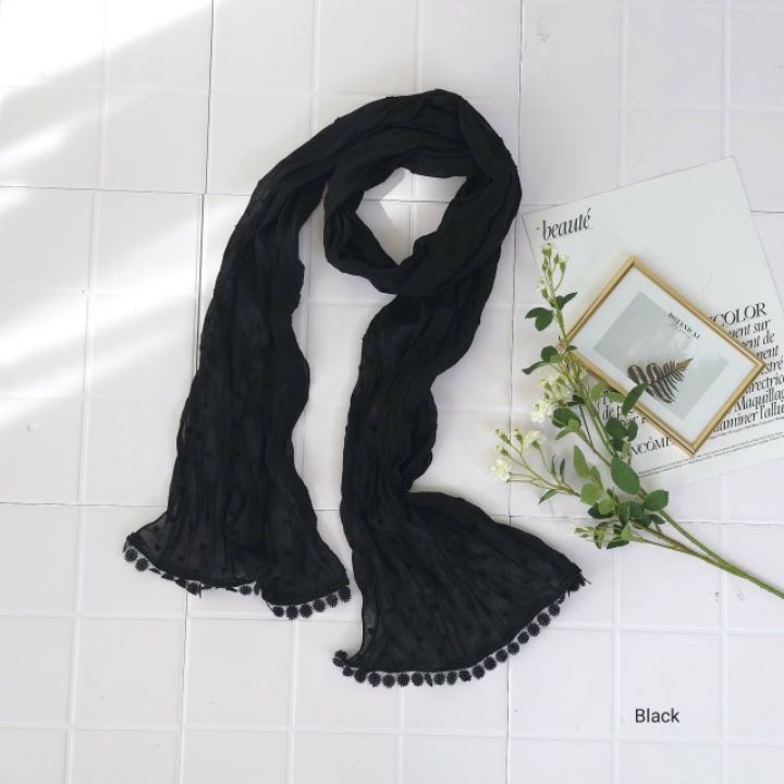 EBADA韓國東大門代購女士新款人氣職業熱賣休閑圍巾披肩蕾絲EBADA圍巾/披肩