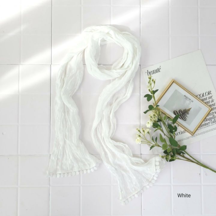 EBADA韓國東大門代購女士新款人氣職業熱賣休閑圍巾披肩蕾絲EBADA圍巾/披肩