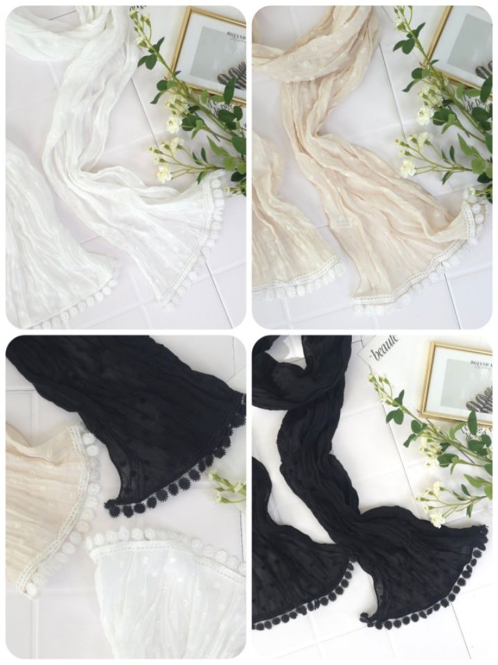 EBADA韓國東大門代購女士新款人氣職業熱賣休閑圍巾披肩蕾絲EBADA圍巾/披肩