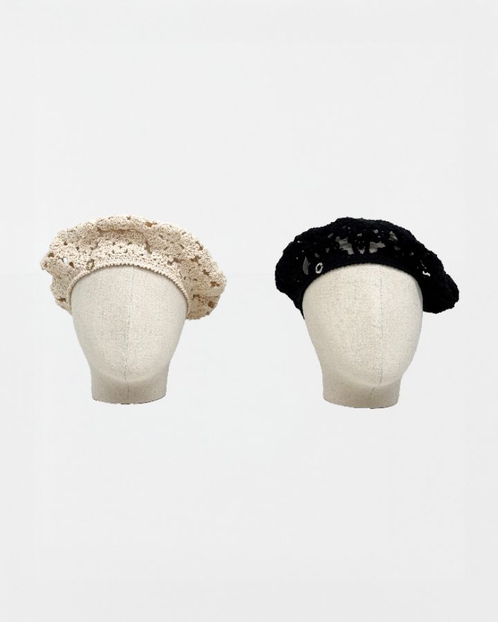 ROOKIE BUD韓國直郵實拍女裝新款時尚人氣熱賣帽子蕾絲貝雷ROOKIE BUD-P帽子