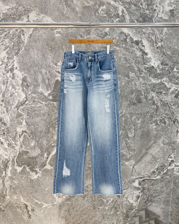 ROOKIE BUD韓國代購女士新款職業時尚人氣26春夏熱賣牛仔褲ROOKIE BUD-P牛仔褲圖色1