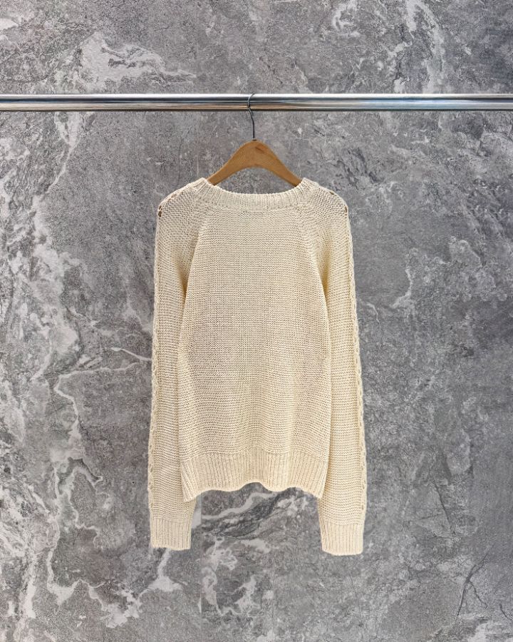 ROOKIE BUD韓國代購女裝新品休閑人氣推薦26春夏針織衫亞麻ROOKIE BUD-P針織衫