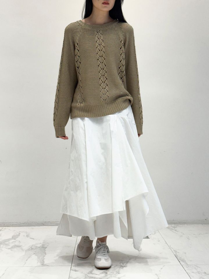 ROOKIE BUD韓國代購女裝新品休閑人氣推薦26春夏針織衫亞麻ROOKIE BUD-P針織衫