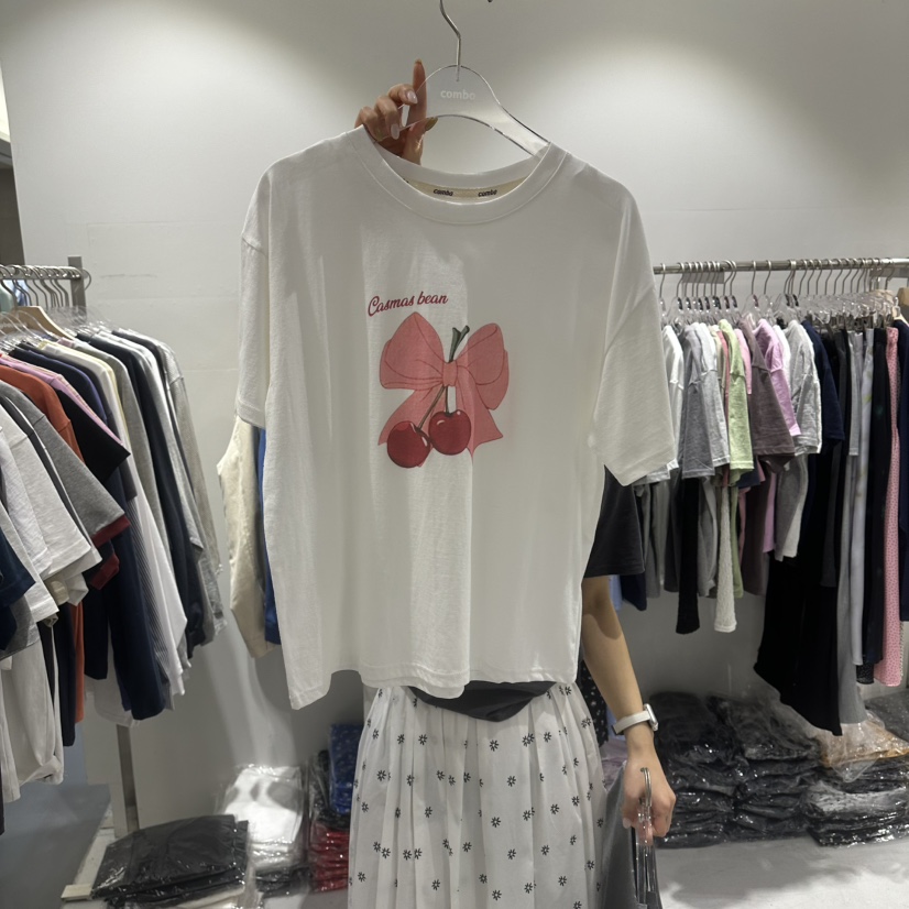 COMBO韓國東大門代購女裝新品推薦職業熱賣26春夏人氣T恤COM_BOT恤圖色1