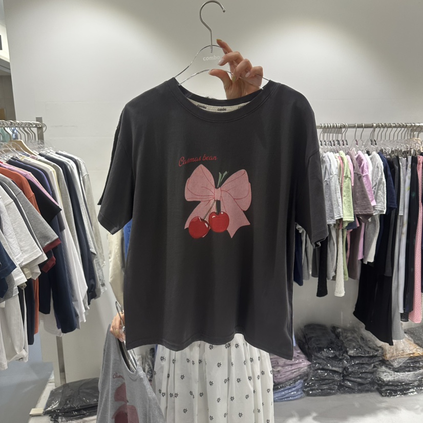COMBO韓國東大門代購女裝新品推薦職業熱賣26春夏人氣T恤COM_BOT恤圖色3