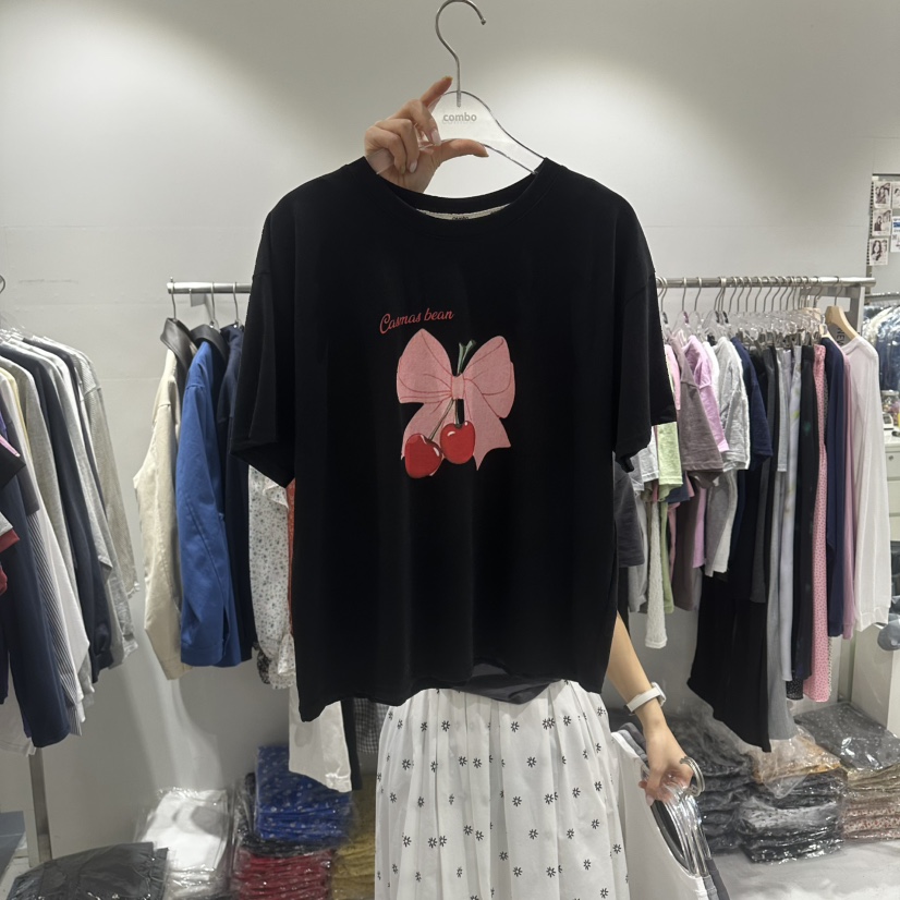 COMBO韓國東大門代購女裝新品推薦職業熱賣26春夏人氣T恤COM_BOT恤圖色4