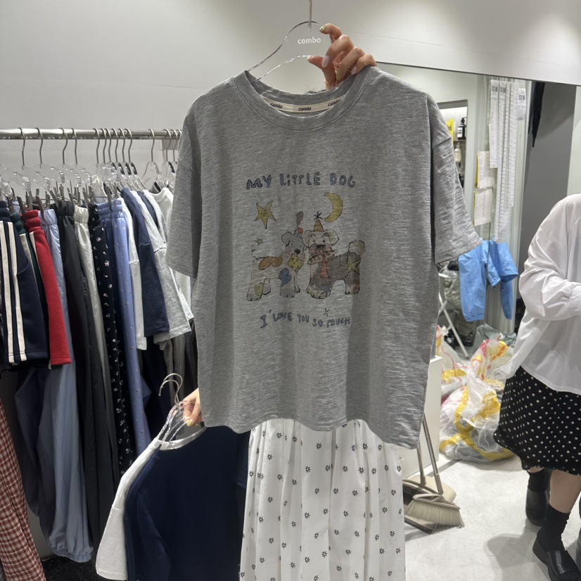 COMBO韓國直郵女裝新款26春夏熱賣休閑推薦人氣時尚職業T恤COM_BOT恤圖色2