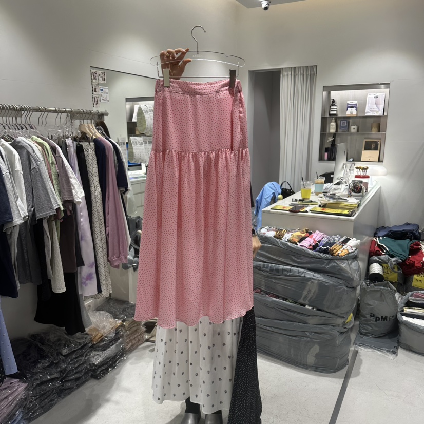 COMBO韓國直郵女士新品人氣熱賣26春夏推薦休閑時尚職業長裙COM_BO長裙圖色2