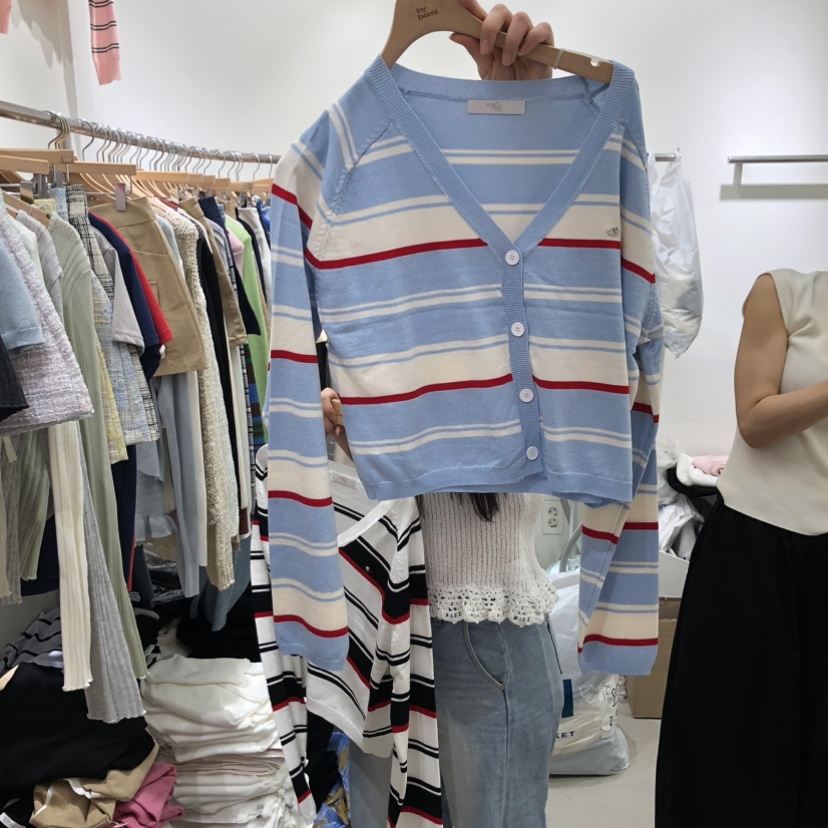 BY BOMI韓國東大門代購女裝新品26春夏時尚人氣針織衫開衫BY BOMI針織衫圖色2