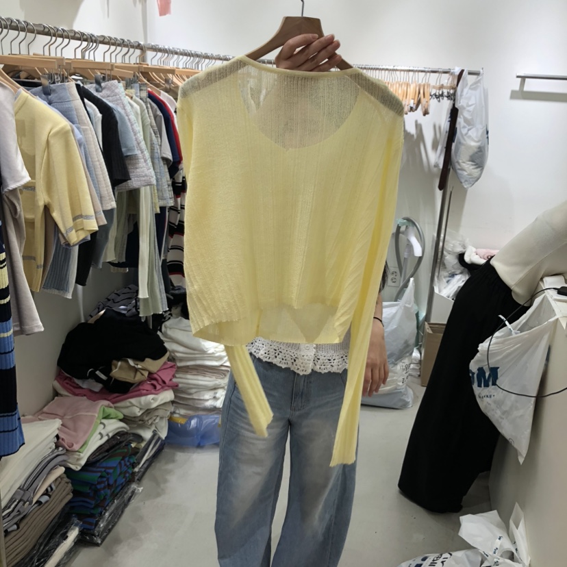 BY BOMI韓國東大門直郵女裝新品熱賣時尚推薦針織衫開衫BY BOMI針織衫