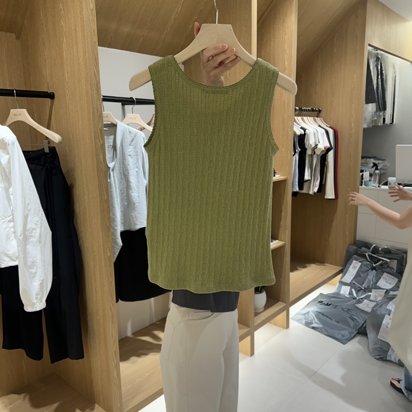 MILLIF韓國代購女裝新款時尚熱賣26春夏休閑職業吊帶背心V領MILLIF吊帶/背心