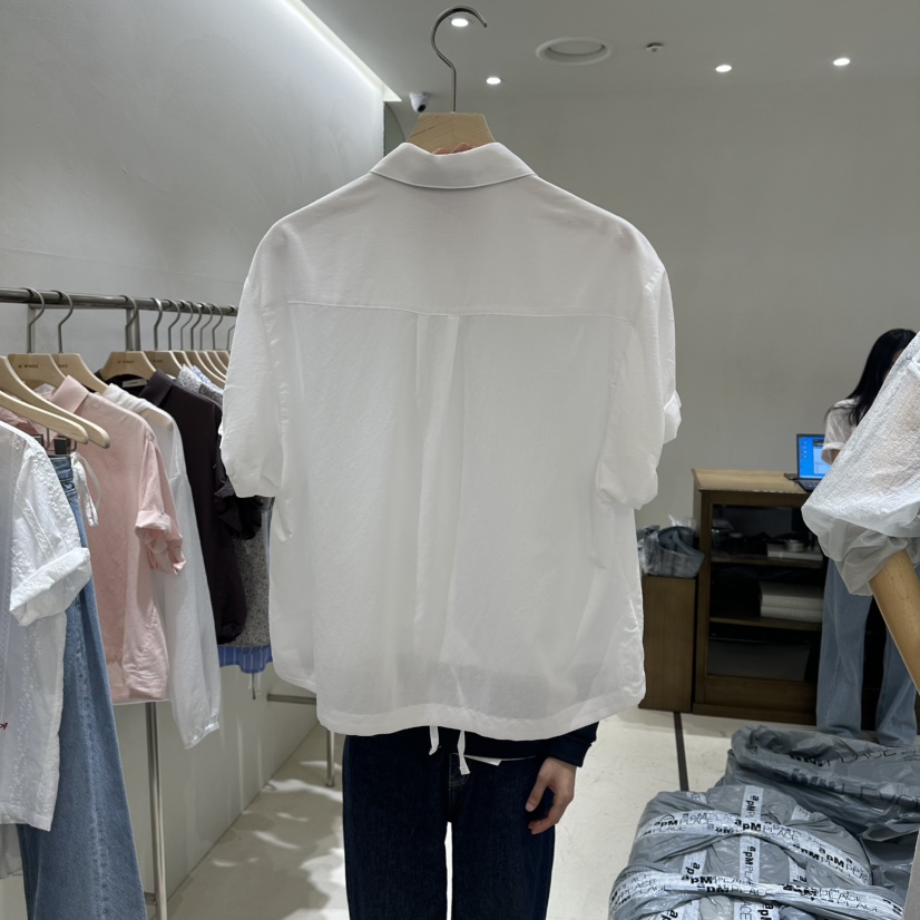 A WANT韓國東大門代購女士新款休閑職業26春夏襯衫蕾絲衫A WANT襯衫/蕾絲衫