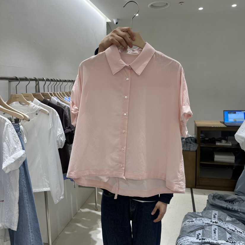 A WANT韓國東大門代購女士新款休閑職業26春夏襯衫蕾絲衫A WANT襯衫/蕾絲衫圖色2