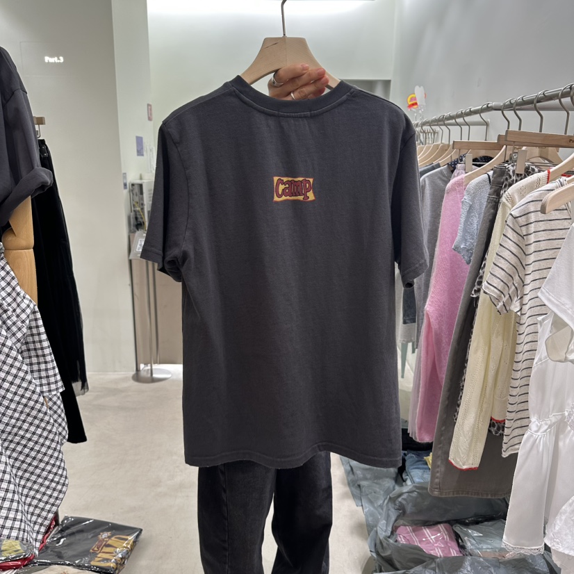 PART3韓國東大門代購女士新款職業推薦休閑26春夏T恤復古Part.3T恤