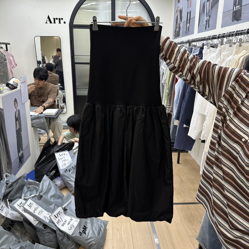 ARR韓國代購女士新款熱賣人氣職業休閑推薦時尚長裙燈籠長款ARR長裙