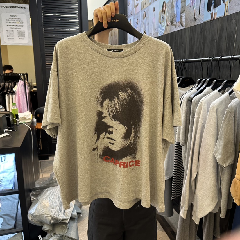 LE ETOILE韓國東大門直郵女士新款人氣休閑推薦T恤不含項鏈Le etoileT恤圖色2