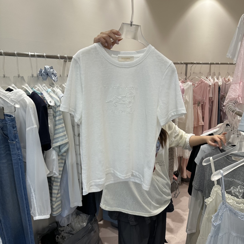 MIMME/LOOKK韓國代購女裝新款熱賣時尚職業推薦休閑人氣T恤MIMME/LOOKKT恤圖色2