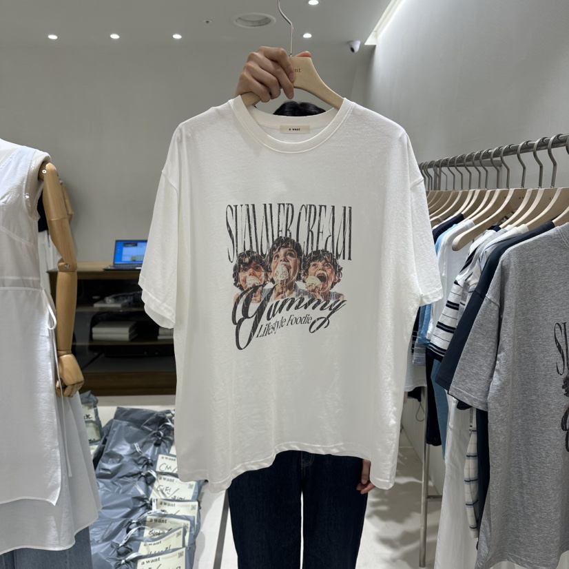 A WANT韓國直郵女士新款休閑職業熱賣時尚26春夏推薦T恤A WANTT恤圖色1