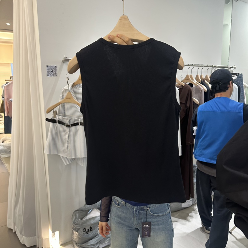 RENDER韓國直郵女士新款人氣26春夏休閑職業馬甲紐扣背心RENDER馬甲