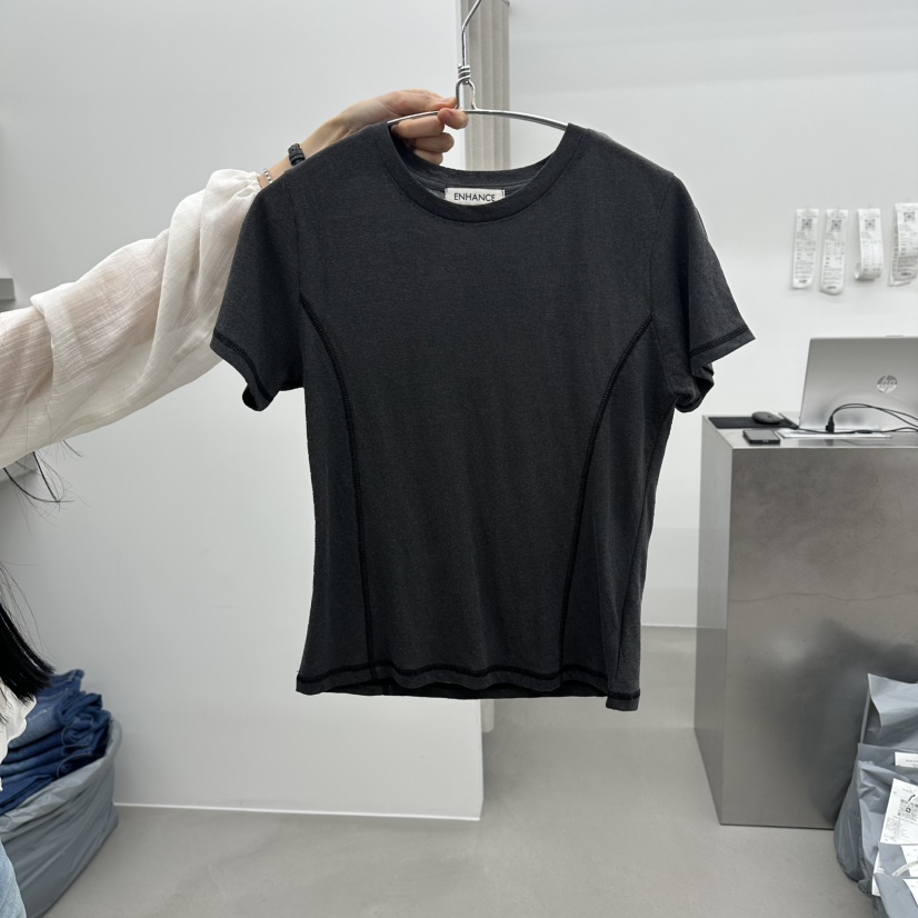 ENHANCE韓國代購女裝新款職業休閑人氣26春夏熱賣時尚T恤ENHANCE/HOPESMORET恤圖色3