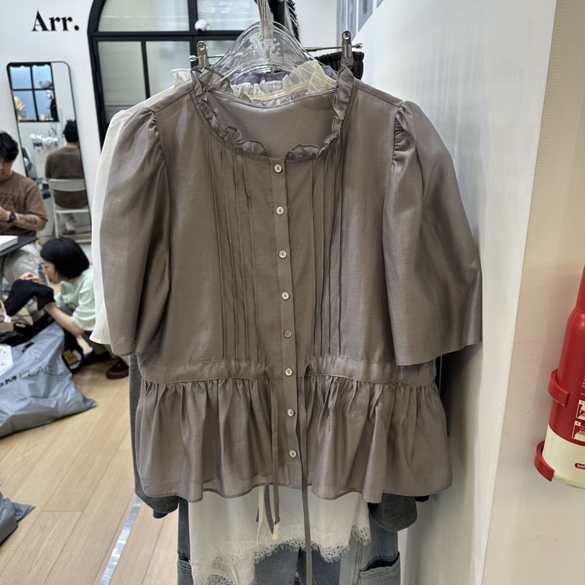 ARR韓國東大門代購女裝新品推薦人氣26春夏熱賣襯衫蕾絲衫ARR襯衫/蕾絲衫圖色2
